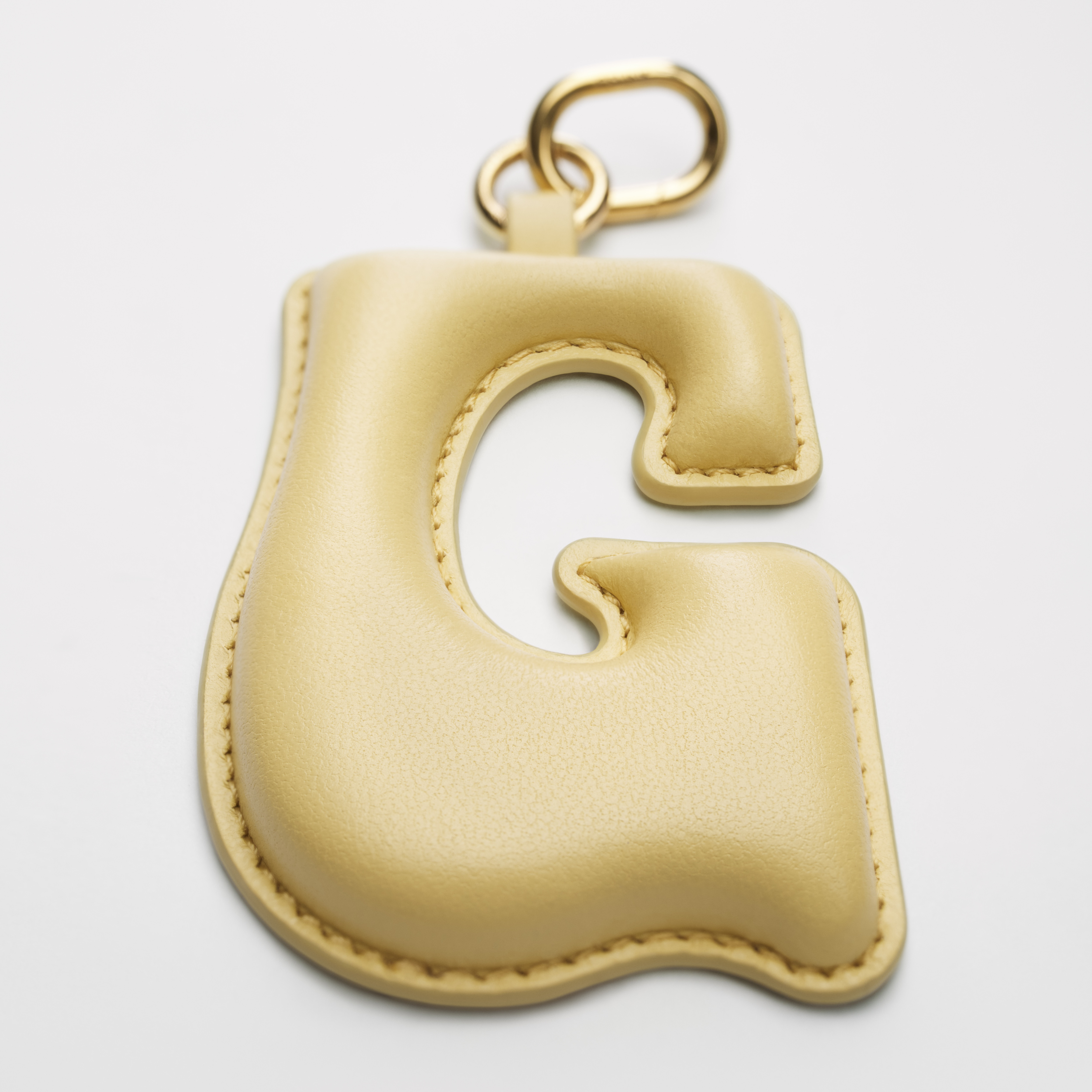 アルファベット チャーム レターG / ラムスキン & ゴールド